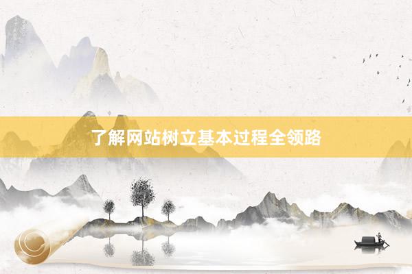了解网站树立基本过程全领路